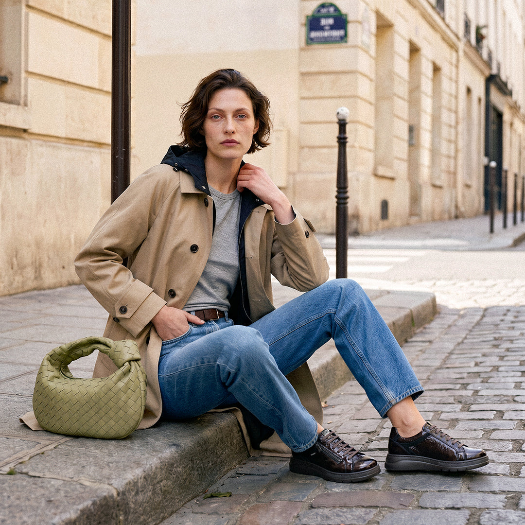 POMPAS F1666 Brown Sneaker
