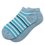 CA0007 Sock Women Blue-Blue Stripes 2p-0