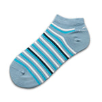 CA0007 Sock Women Blue-Blue Stripes 2p-1