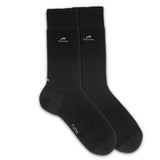 CA0003 Calcetin largo liso black 2p (1677)-0