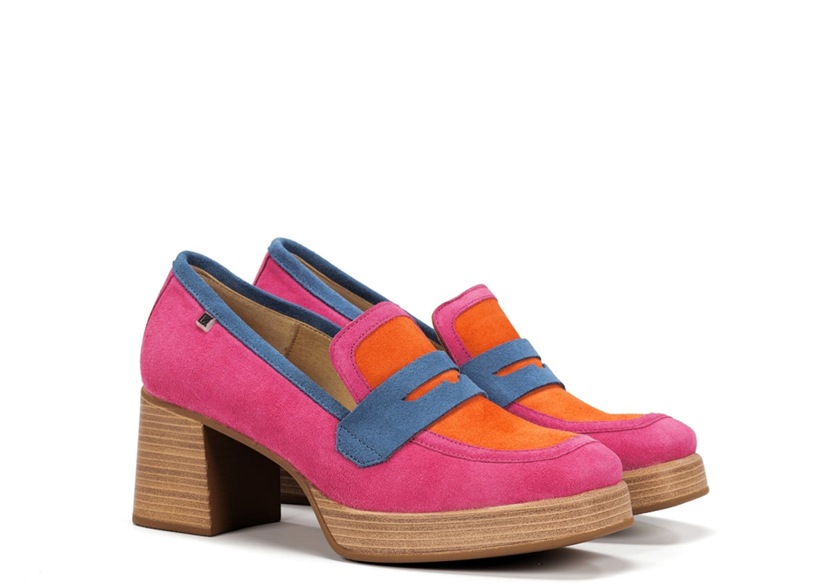 D9440CACCA CALF+CALF+CALF FUCSIA + ORANGE + BALI-1