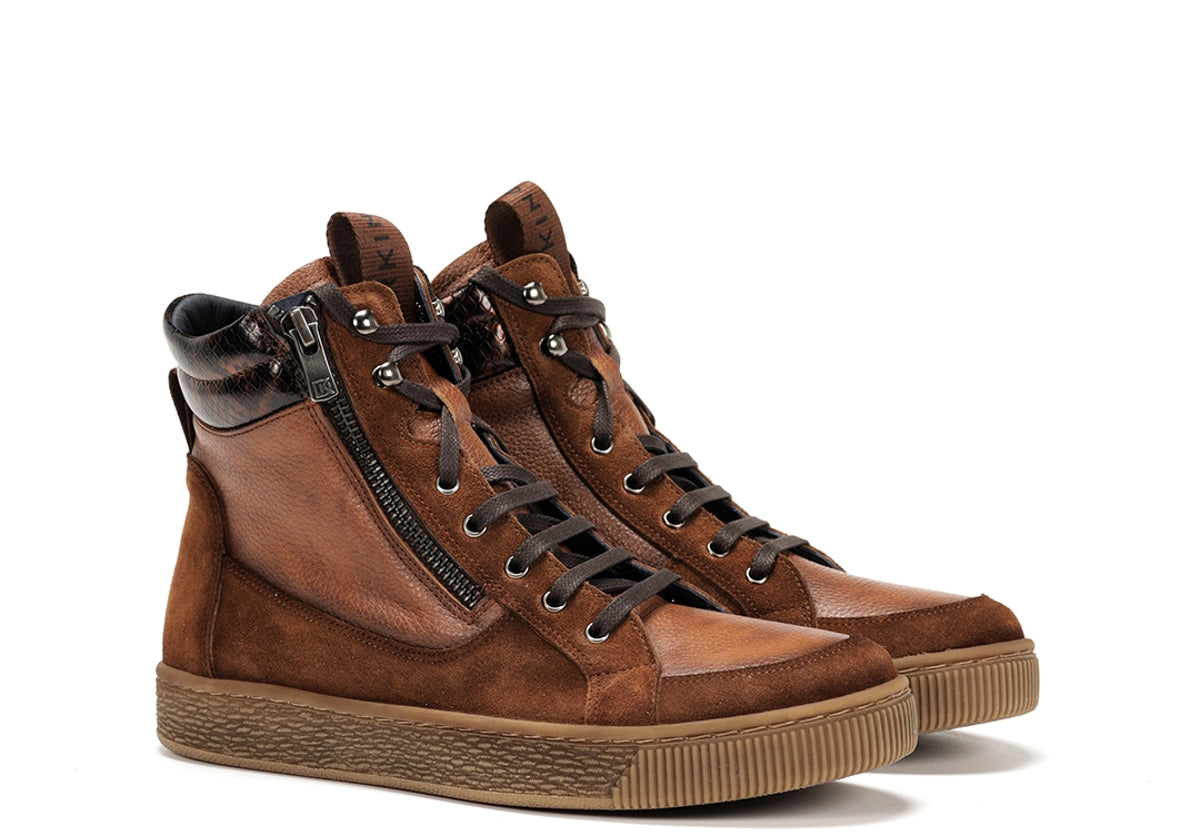 D8910CAIAS CALF+INDIOS+ASPIDE CUERO + CUERO + BRONCE-1